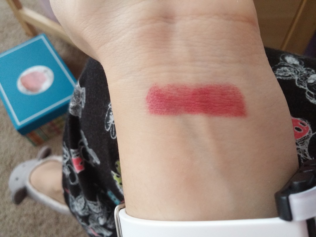 Swatch of New York Apple Lipstick