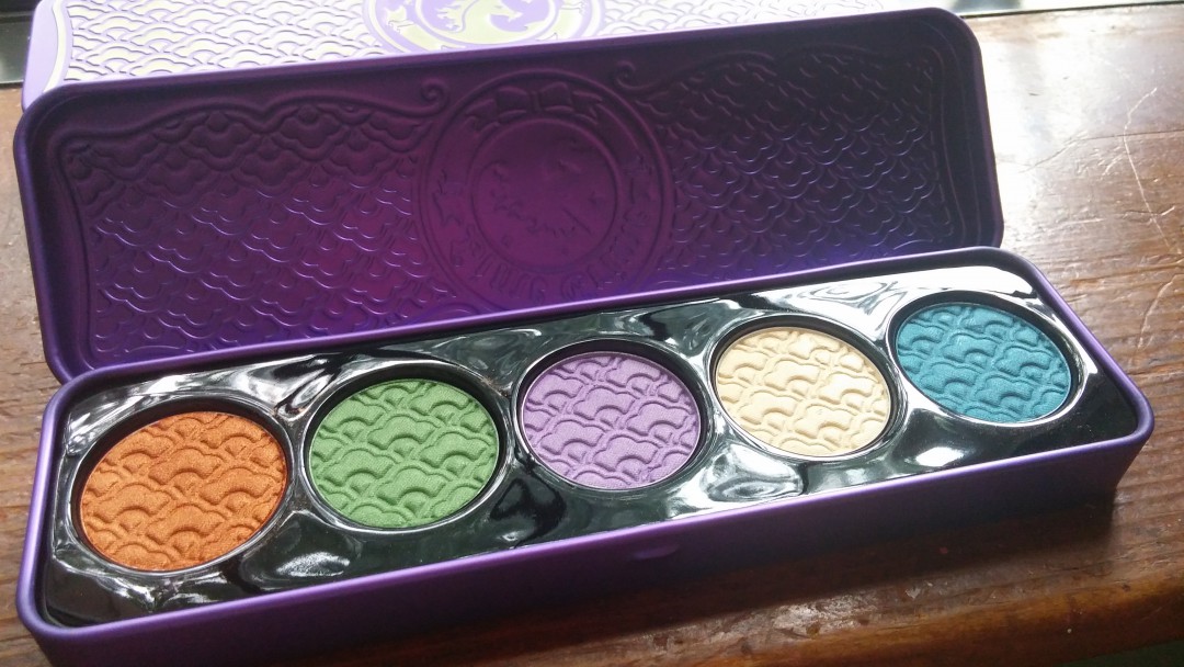 This one is Lime Crime's Amethyst palette. It's similar to the D'antoinette but is more of a shimmer palette. 