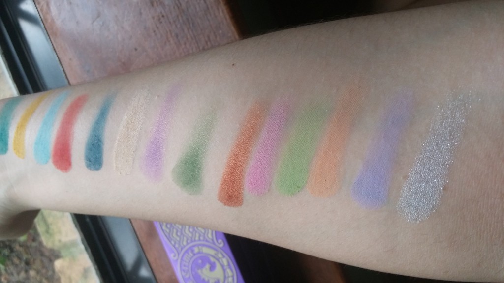 The top one bottom one are China Doll's swatches the middle one are Alchemy 's, and last but not least, we have D'antoinette which I want to marry. Okay, so I want to marry all of these. Don't judge me. Get off my back! 