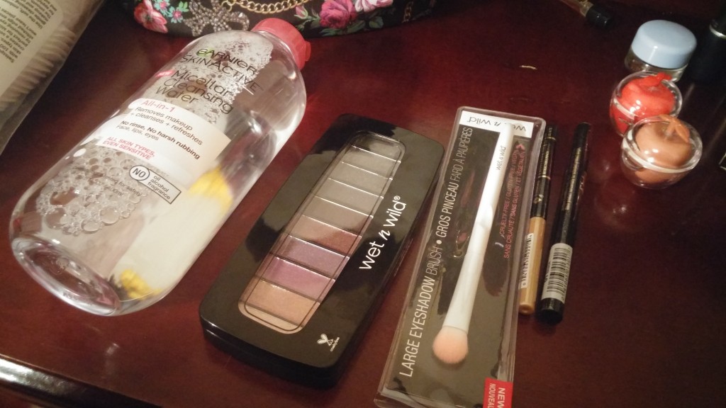I bought a few items that I wanted to try out during the spring. That Garnier Micellar water, though. That Wet n' Wild brush was a lot nicer than I expected too and just a dollar!
